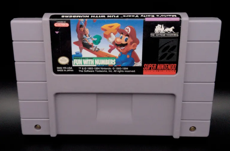 A photo of the game: Mario's Early Years Fun With Numbers